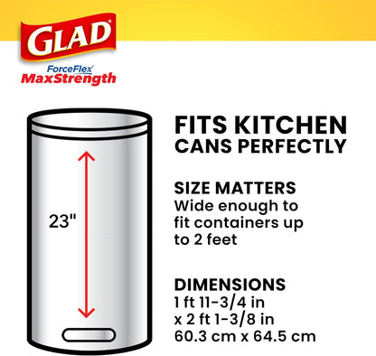 Glad Kitchen Trash Bags 13 Gal Mountain Air Sent Bag, 90 Ct