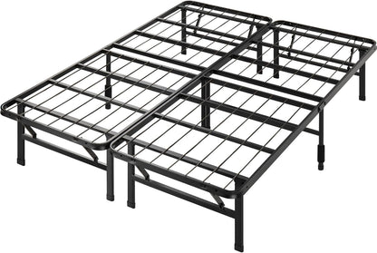 Metal Platform Bed SmartBase 14"H Underbed Steel Frame, Queen