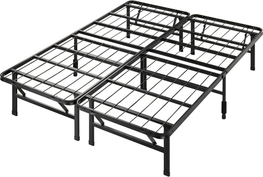 Metal Platform Bed SmartBase 14"H Underbed Steel Frame, Queen