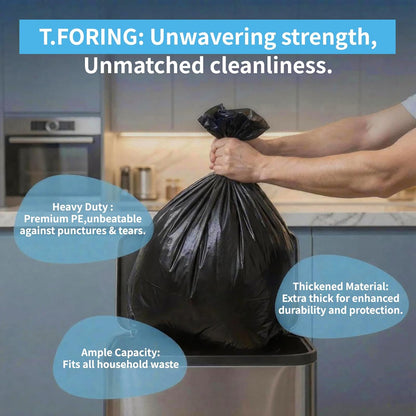 Trash Bags 55-60 Gal Trash Can Liners Large Bag (100 Count)