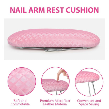 Nail Arm Rest Leather Manicure Hand Pillow Rest Cushion Table