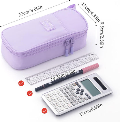 Pen Case Pencil Pouch Bag School Supplies Pencil Bag, Purple