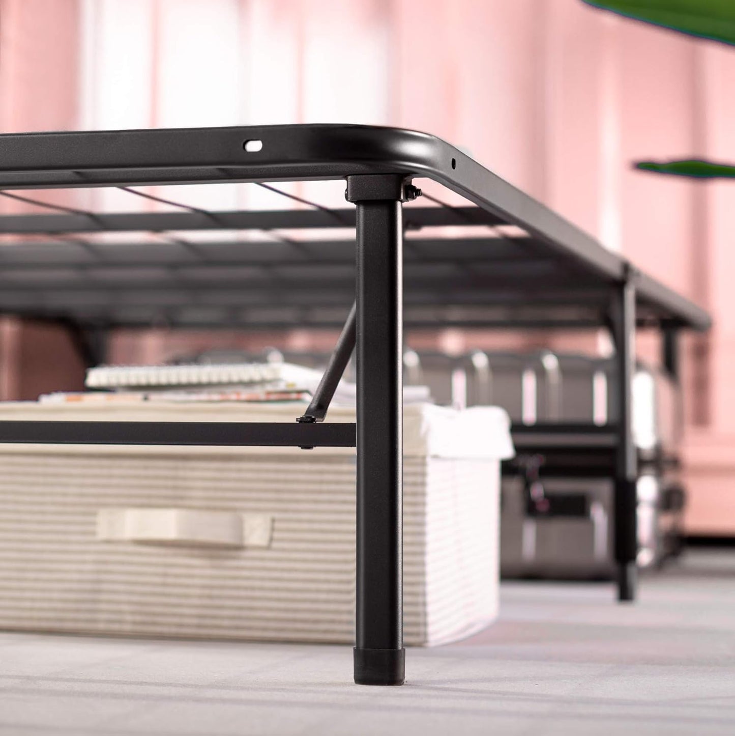 Metal Platform Bed SmartBase 14"H Underbed Storage, Full Size