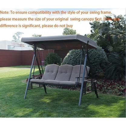 Swing Canopy Replacement 3 Seater Top Canopy 75"x47" Cover, Gray