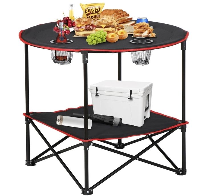 Foldable Camping Table Portable Outdoor Picnic Table W/Carry Bag