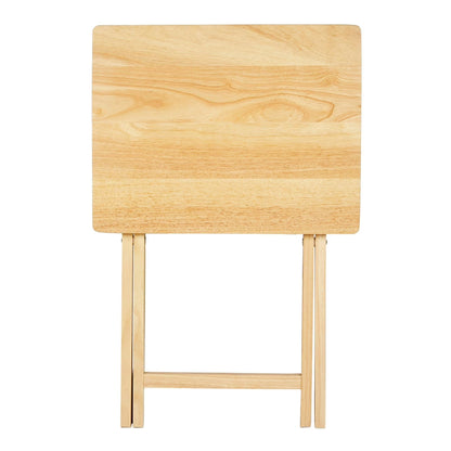 Folding TV Tray Table Lightweight Portable Tray Table- Natural