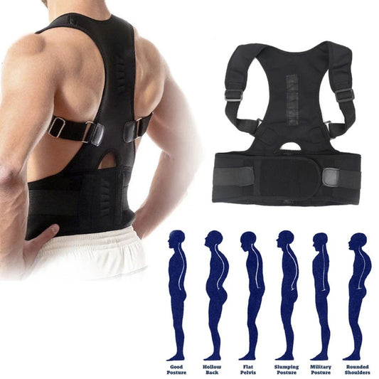 Posture Corrector Support Magnetic Back Shoulder Brace, Large