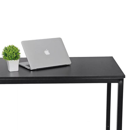 Modern Desk 47"W Home Office Workstation PC Study Table , Black