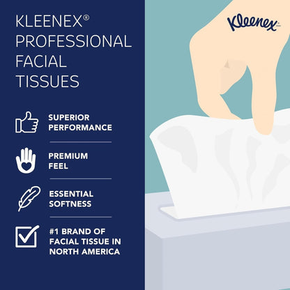 Kleenex 2-Ply Facial Tissues 36 Boxes 100/Box (Ct 3,600 Sheet)