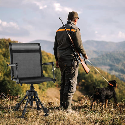 Swivel Blind Chair 360-degree rotation Base Folding Hunting Chair