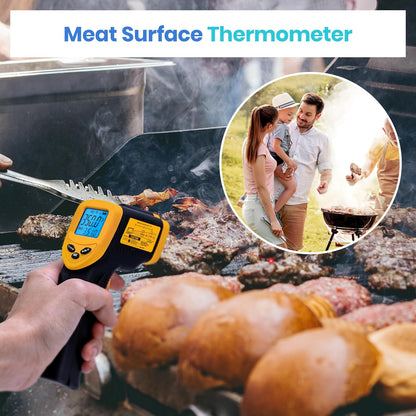 Infrared Thermometer Temp Control Tool,-50 To 450C, Yellow