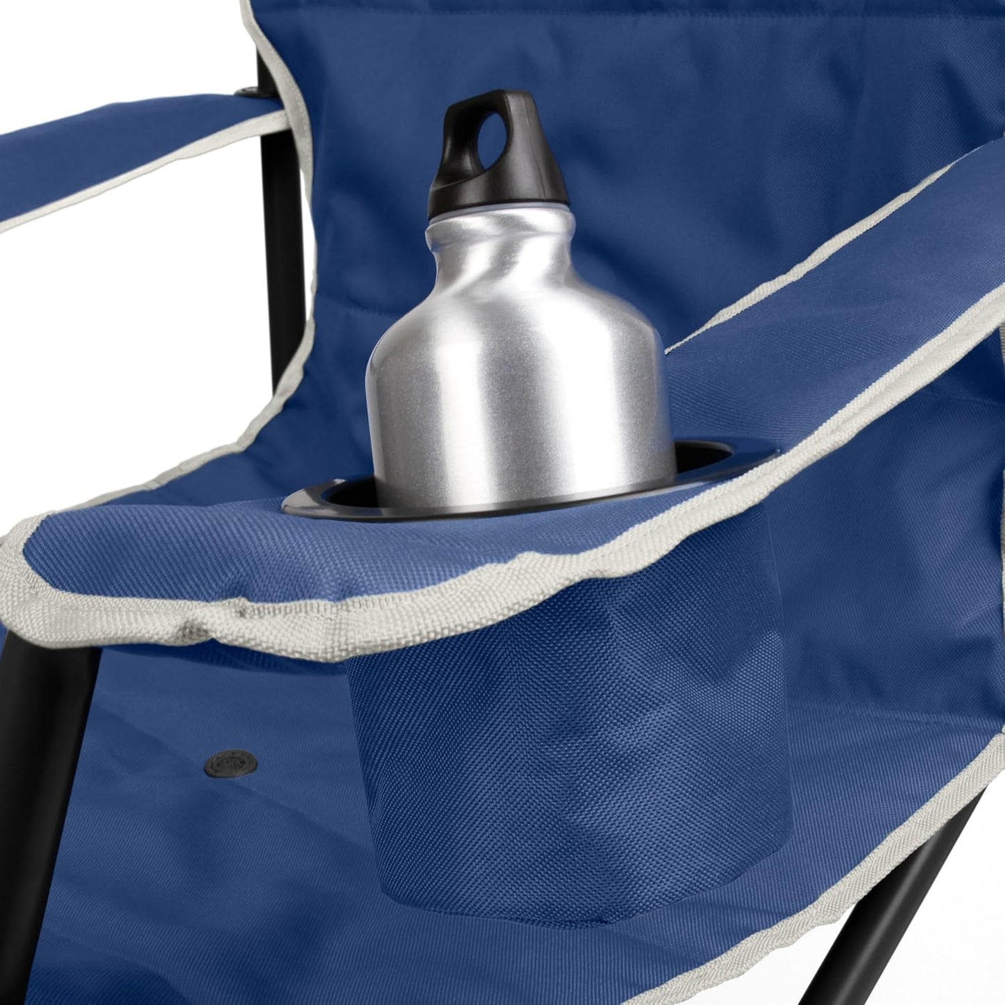 Coleman Portable Camping Chair Tall Quad II Outdoor Chair, Blue