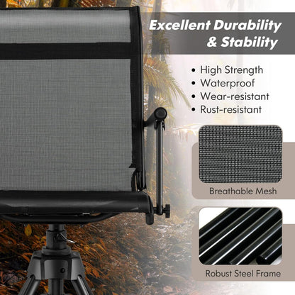 Swivel Blind Chair 360-degree rotation Base Folding Hunting Chair
