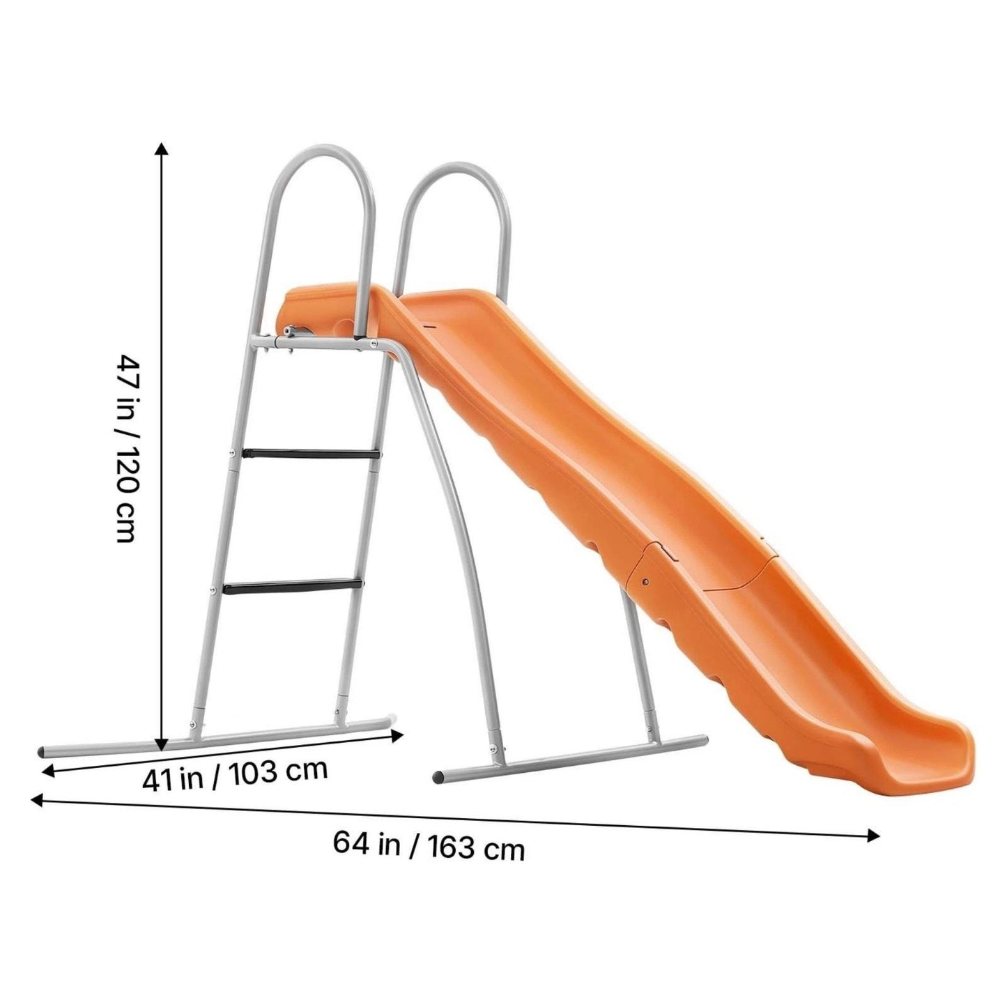 Freestanding Pool Slide W/Sprinkler & Ground Tarp Water Slide