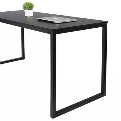 Modern Desk 47"W Home Office Workstation PC Study Table , Black