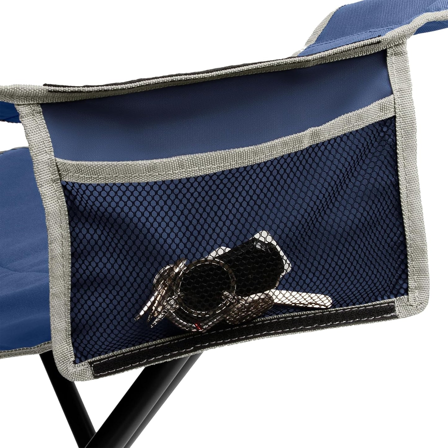 Coleman Portable Camping Chair Tall Quad II Outdoor Chair, Blue