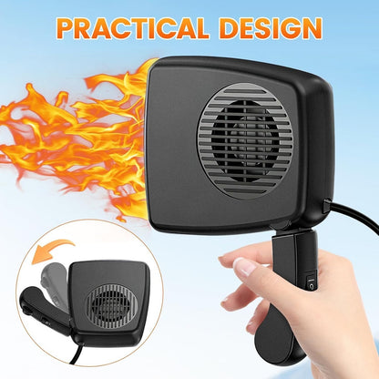 Portable Car Heater 12V Defroster 200W Defogging Car Fan Heater