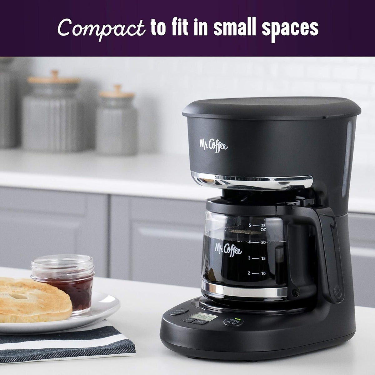 Coffe Maker 5-Cups Programmable Reusable Filter Coffee Maker