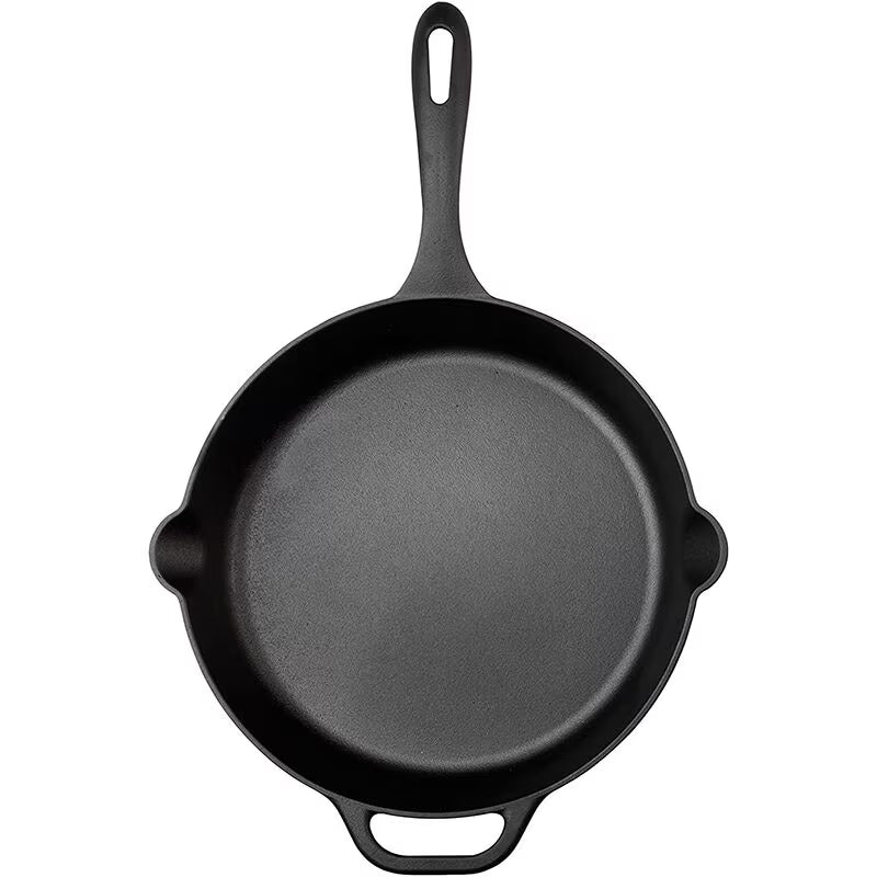 Victoria Cast Iron Skillet Large Frying Cast Iron Pan, 12"