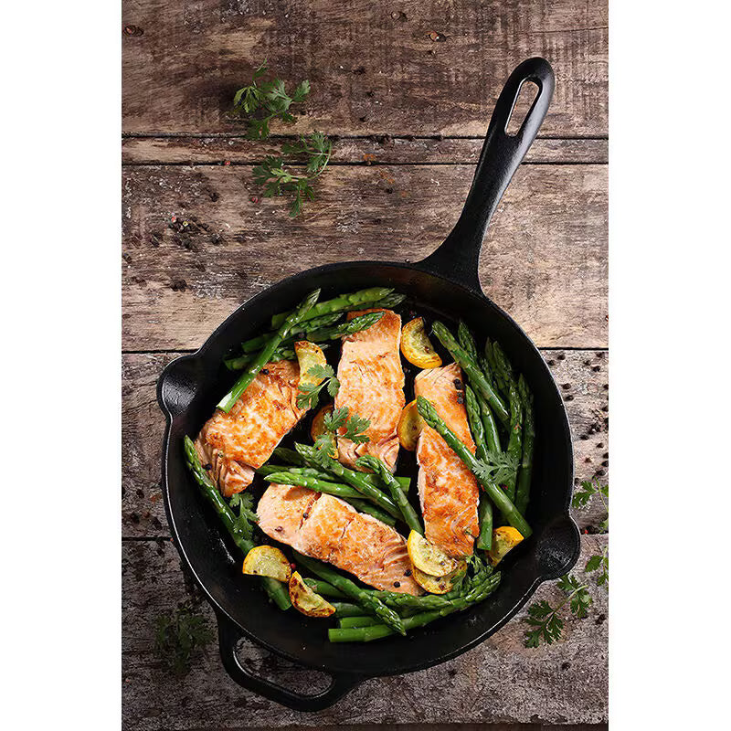 Victoria Cast Iron Skillet Large Frying Cast Iron Pan, 12"