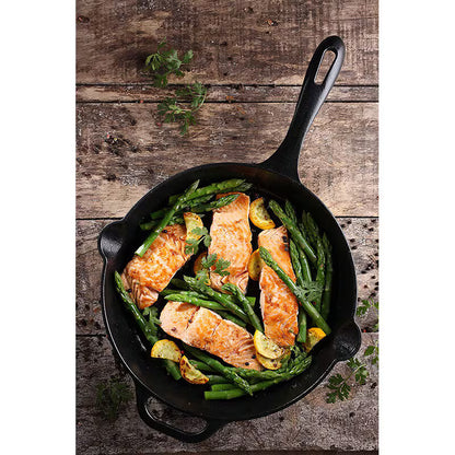 Victoria Cast Iron Skillet Large Frying Cast Iron Pan, 12"