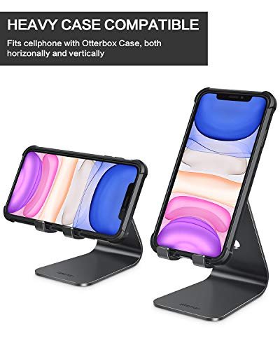 Desktop Aluminum Phone Tablet Stand desk phone Stand Holder, Black