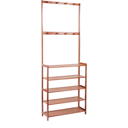 Vintage 3-in-1 Coat Rack and Shoe Bench