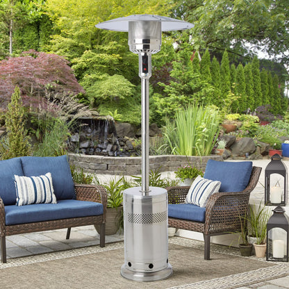 Propane Gas Heater Freestanding Patio Stainless Steel Heater