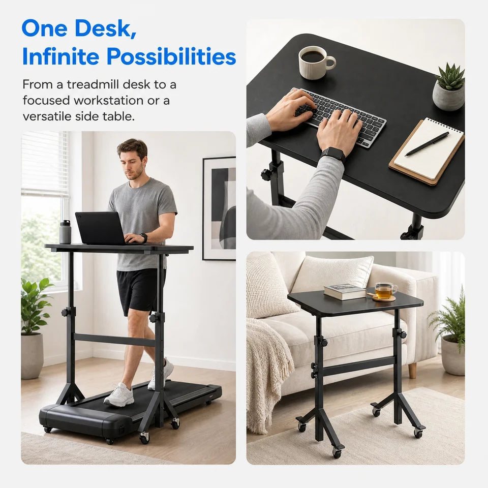 Portable Adjustable Standing Desk with Wheels