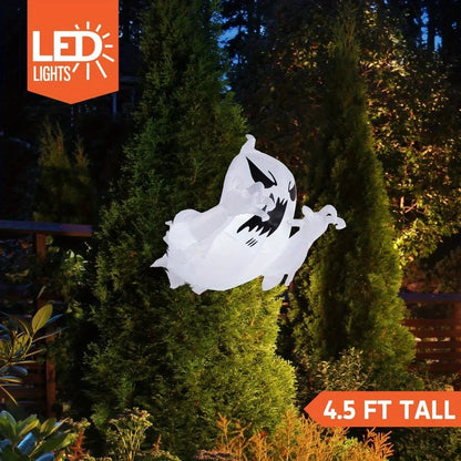 Halloween Inflatable Ghost Decoration with LED Lights