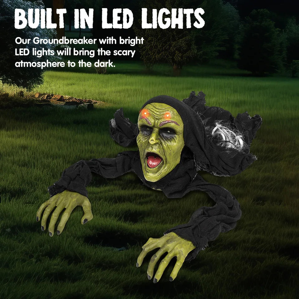 Crawling Zombie Groundbreaker Outdoor Halloween Decoration