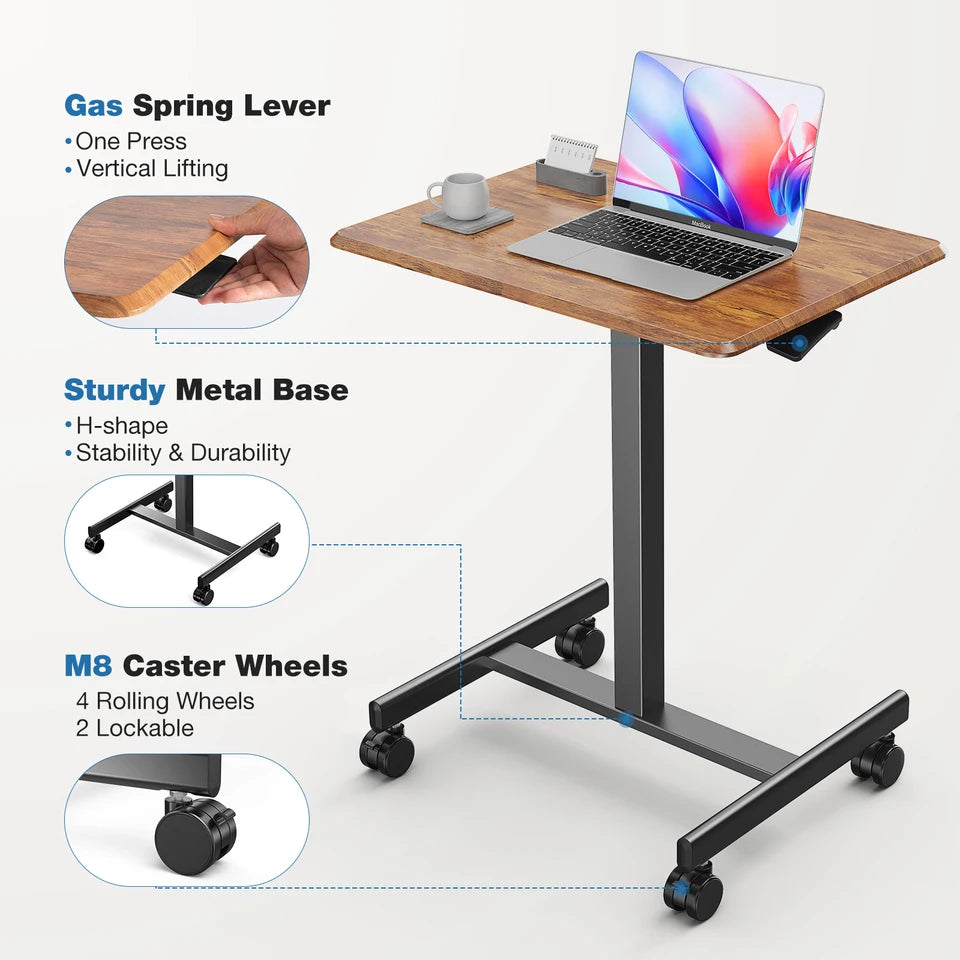 Height Adjustable Portable Laptop Standing Desk