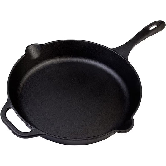 Victoria Cast Iron Skillet Large Frying Cast Iron Pan, 12"