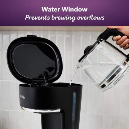Mr. Coffee 12-Cup Coffee Maker Drip 60 oz Coffee Maker, Black