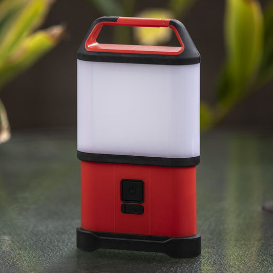 Life Gear Stormproof 500 Lumen Collapsible Lantern Red/Black USB