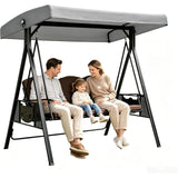 Swing Canopy Replacement 3 Seater Top Canopy 75"x47" Cover, Gray