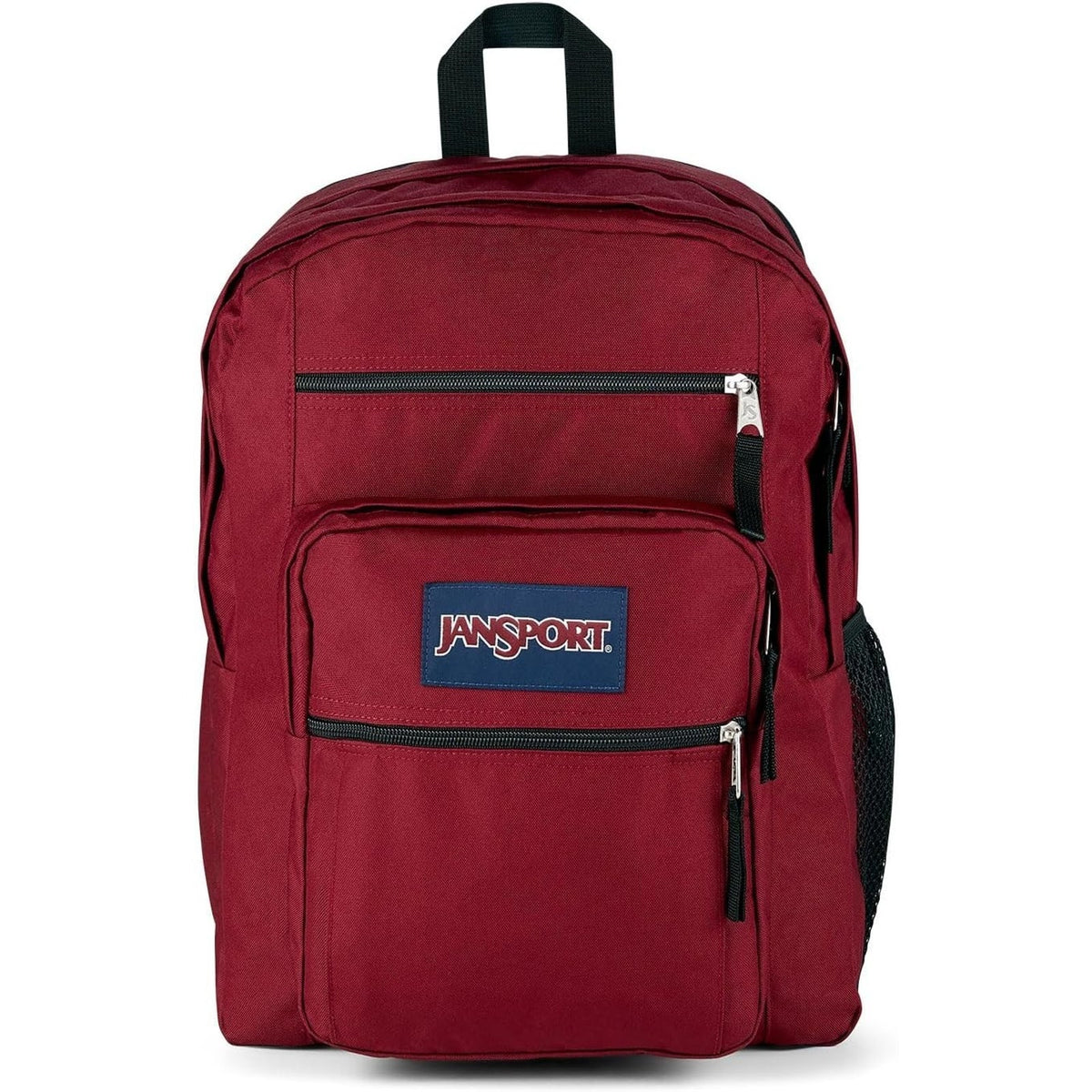 Big Student Backpack Ergonomic Shoulder Strap 5-Compartments, Red