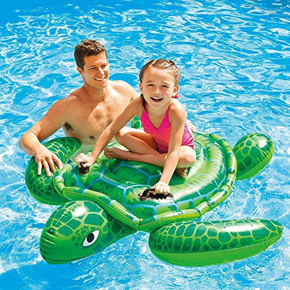 Intex Pool Floating Lil' Sea Turtle Ride-On Pool Float Raft