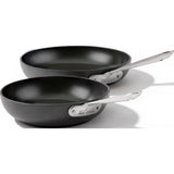 Hard Anodized Pan Nonstick Coating 2-Pcs Pan Set, 8" & 10", Black