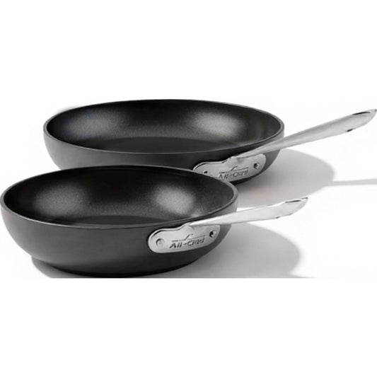 Hard Anodized Pan Nonstick Coating 2-Pcs Pan Set, 8" & 10", Black