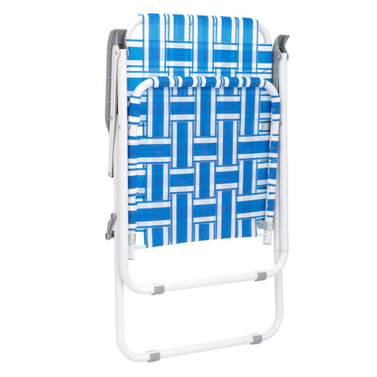 Folding Web Lawn Chair Portable Outdoor Beach Camping Chair-2 Pk