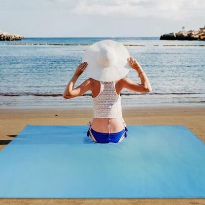 Portable Beach Blanket Sandproof Foldable Camping Rug, 55"x78"