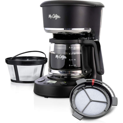 Coffe Maker 5-Cups Programmable Reusable Filter Coffee Maker
