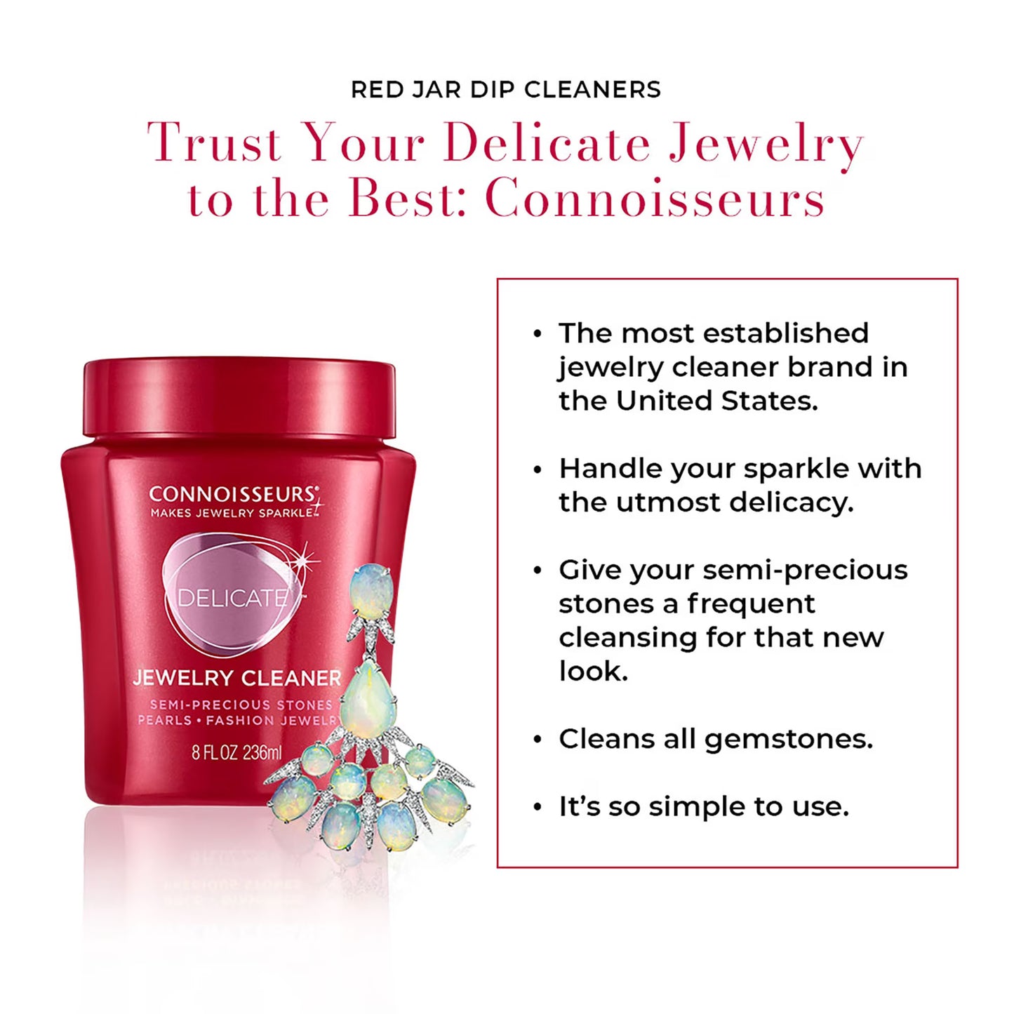 Delicate Jewelry Cleaner Pearls Sensitive Stones Liquid Cleaner