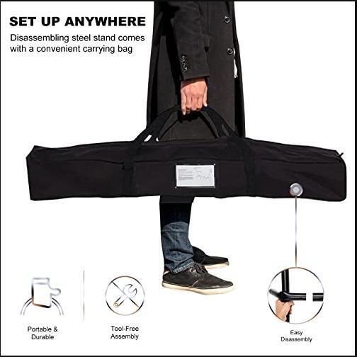 Hammock With Steel Stand 2-Person Anti Roll Balance Hammock