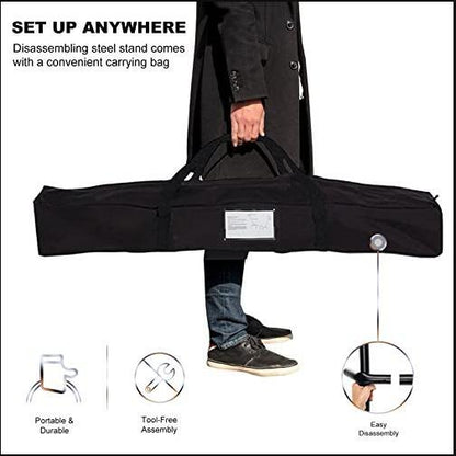 Hammock With Steel Stand 2-Person Anti Roll Balance Hammock