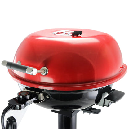 Electric Barbecue Grill Adjustable Heat Electric Grill, 15-in