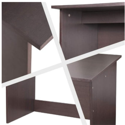 Computer Desk Work Study Office 36"W Writing Desk, Dark Walnut
