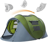 Instant Pop Up Tent 2 Doors & Windows 4 Person Camping Tents