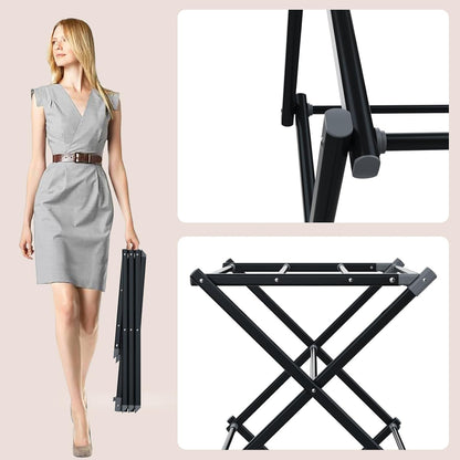 Drying Rack Laundry Foldable Small Collapsible Dry Rack (Black)